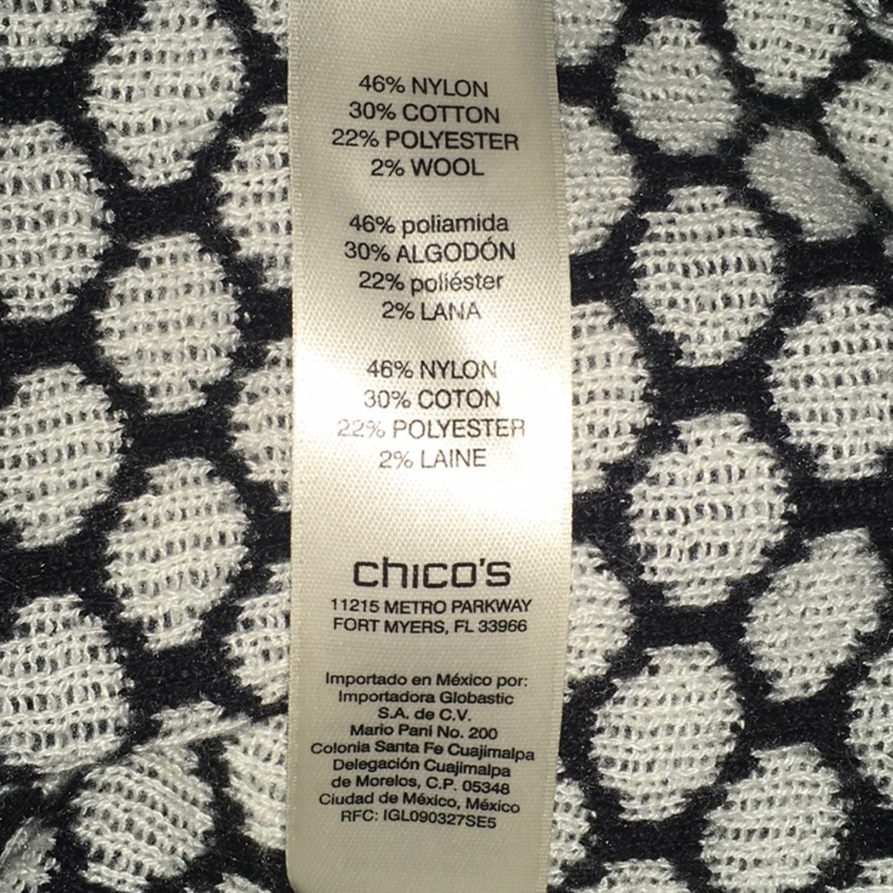 Chico’s Black and White Sweater - Picture 7 of 9
